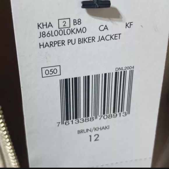 Girls Gap Biker Style Jacket size 12 - Picture 2 of 6